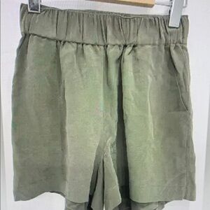 Olive Green Athletic Shorts